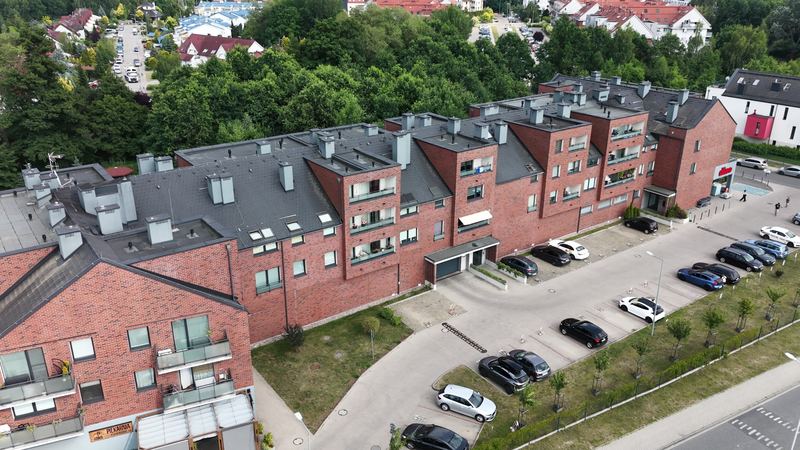 Zabudowa mieszkaniowa z góry — materiał dla nieruchomości